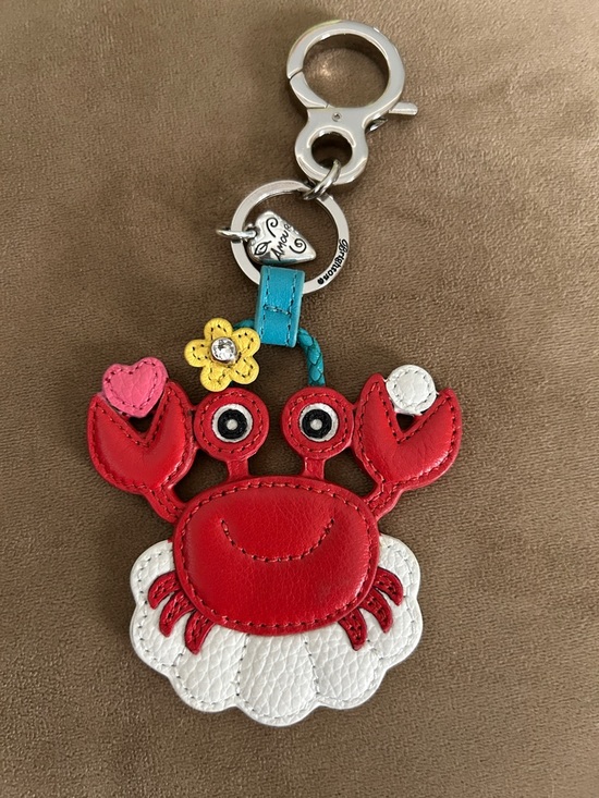 Brighton Accessories - Brighton Red Crab Keychain Bag Charm with Flower Accent